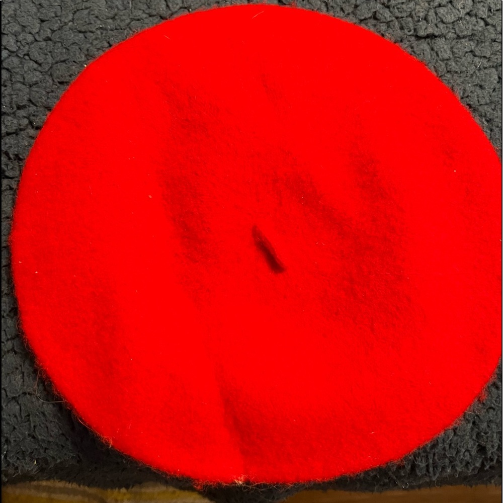 Red French Beret Hat